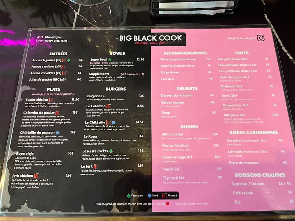 Big Black Cook - Menu Image 3